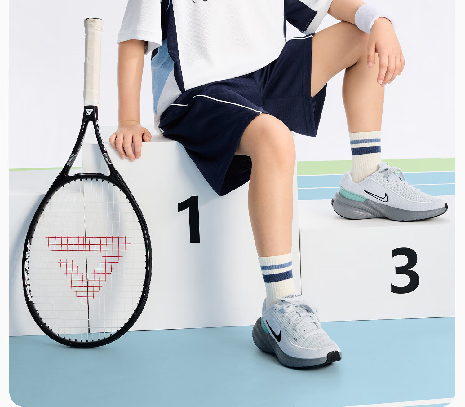 Zuo Xi Boys' Summer Sportswear Set A-Class 2026 Patchwork Mesh Quick-Dry Breathable White 150 8
